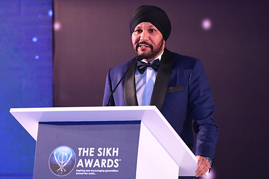 Harmeek Singh Founder and Chairman of Plan b Group at The Sikh Awards