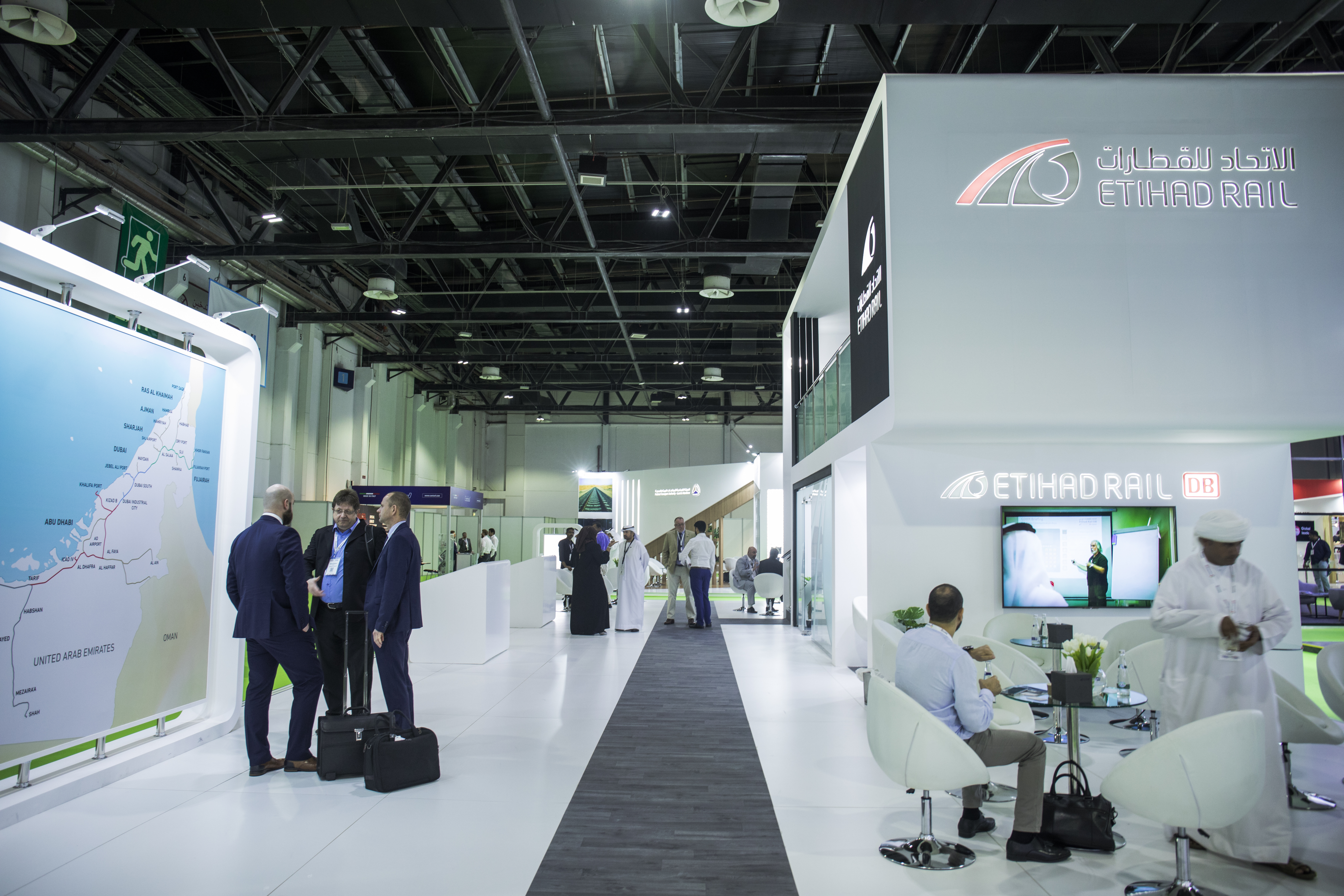 Etihad Rail Dubai World Trade Center Stand