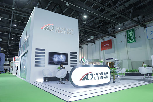 Etihad Rail Dubai World Trade Center Stand